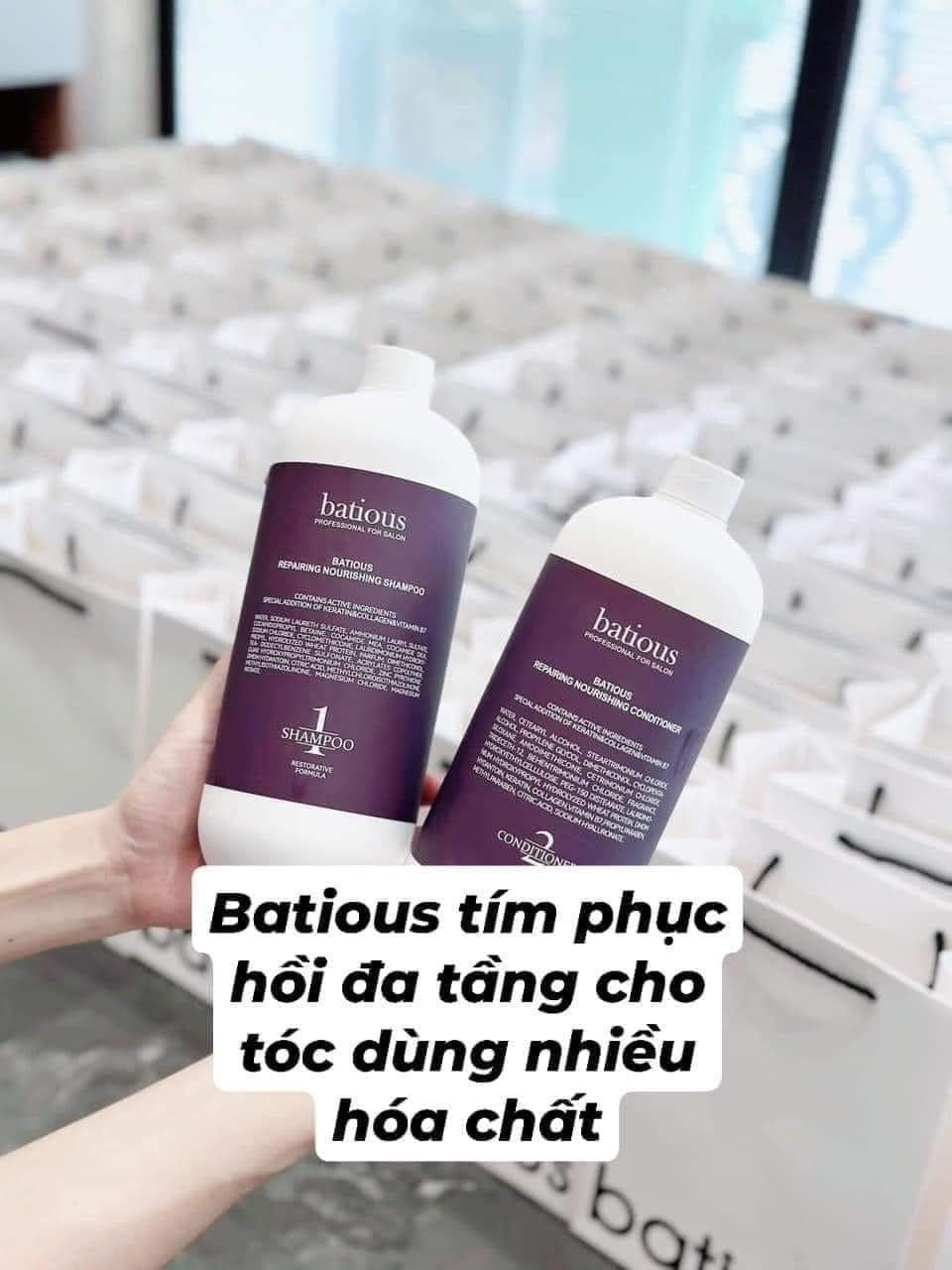 Cặp Gội Xả Batious tím