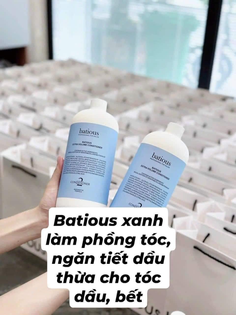 Cặp Dầu Gội Batious xanh