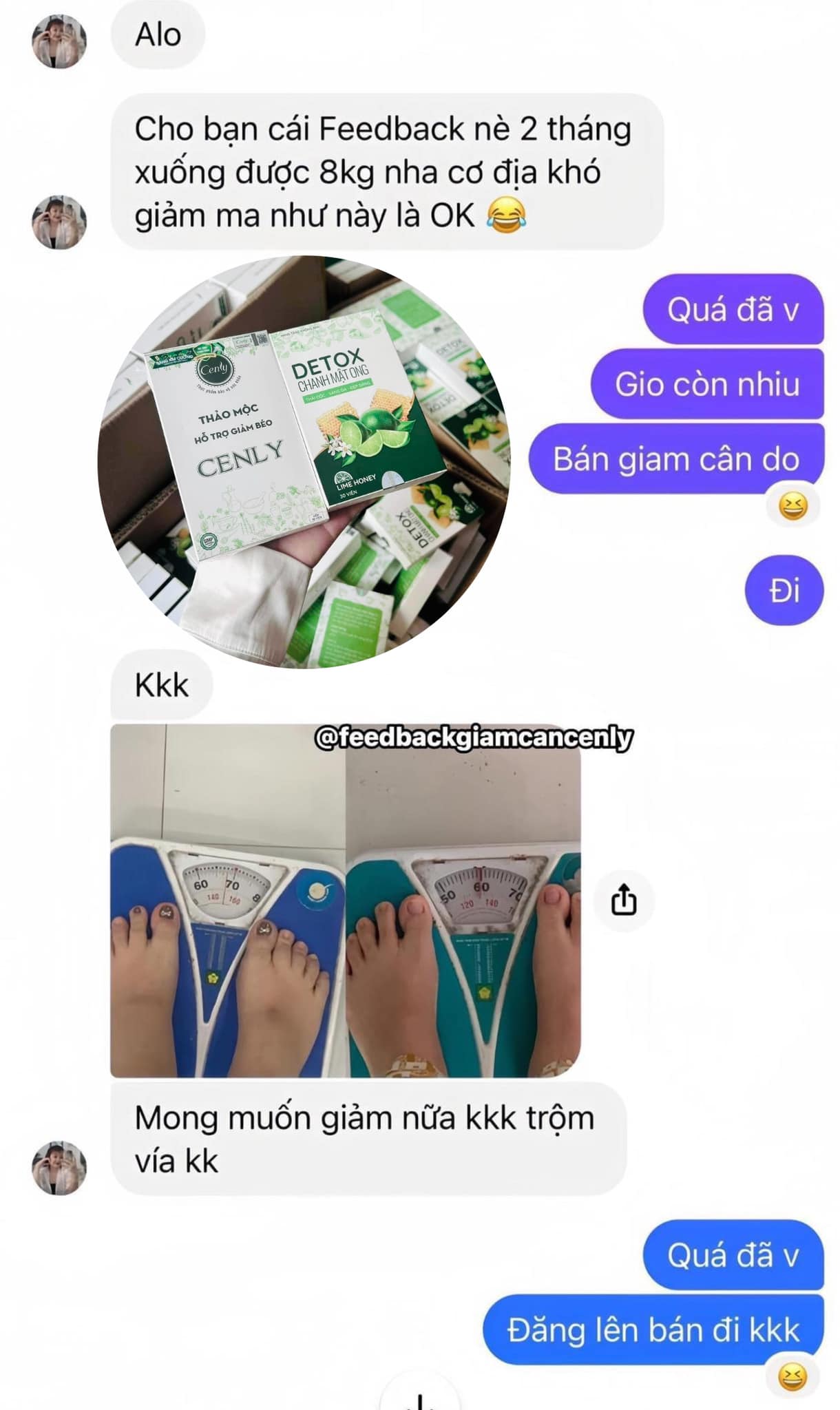 Cenly giảm cân hiệu quả được nhiều khách hàng tin dùng