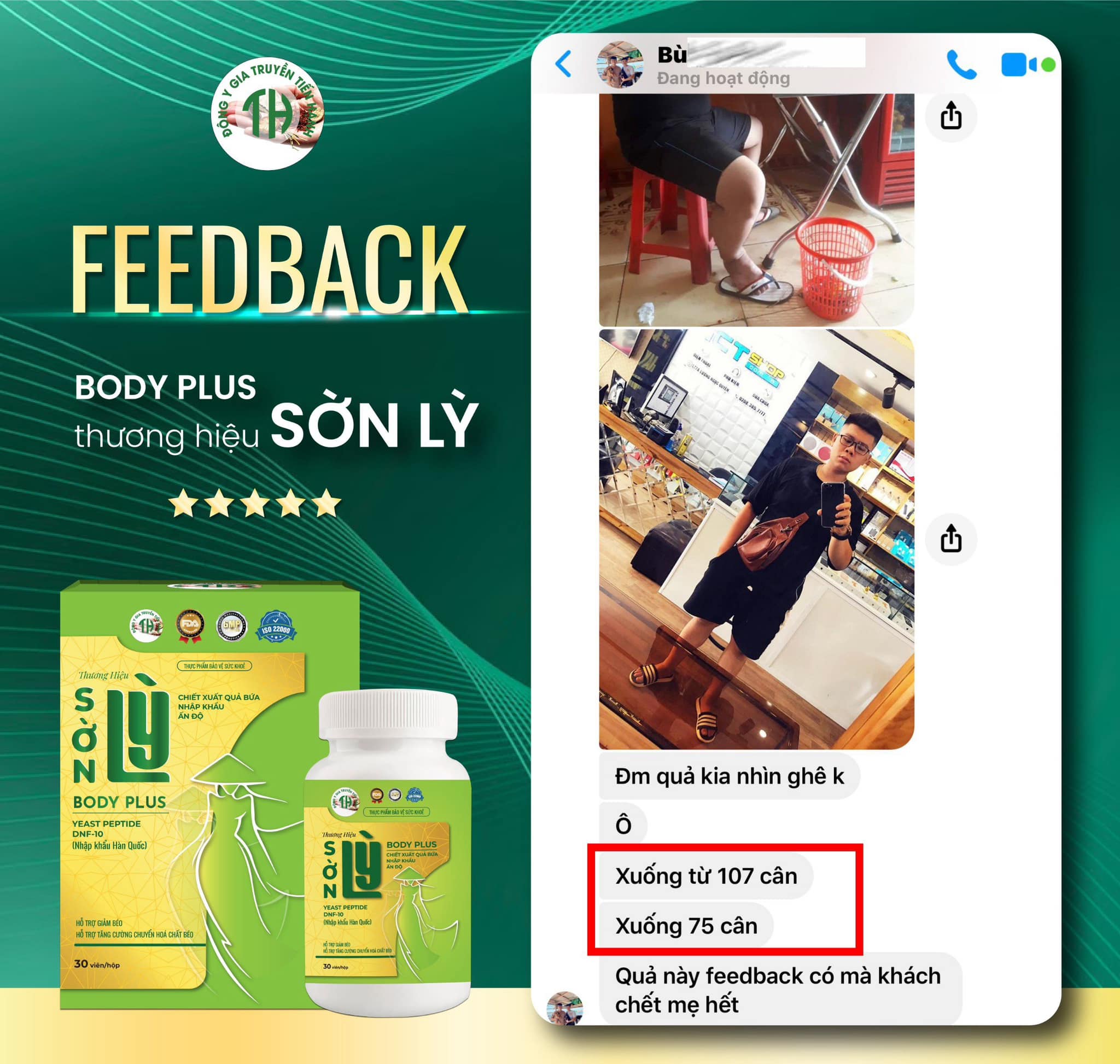 Review giảm cân Sờn Lỳ chính hãng