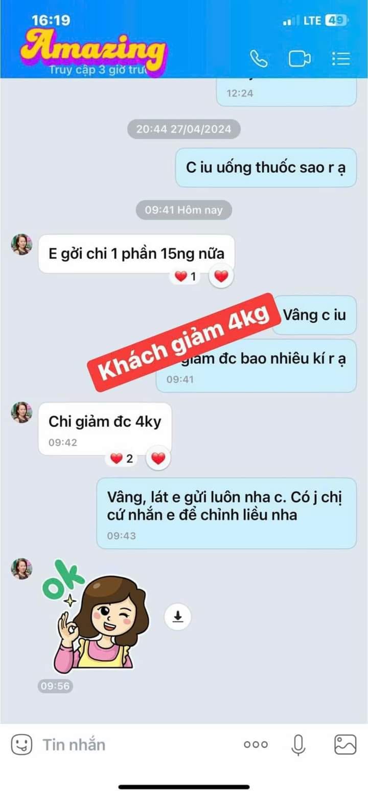 Review giảm cân chính hãng từ khách hàng