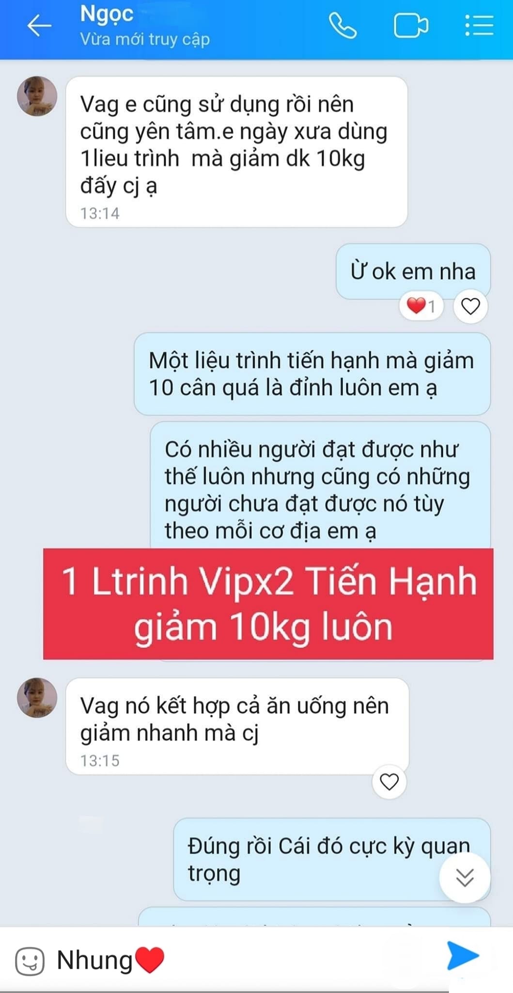Review giảm cân Vip X2 Tiến Hạnh