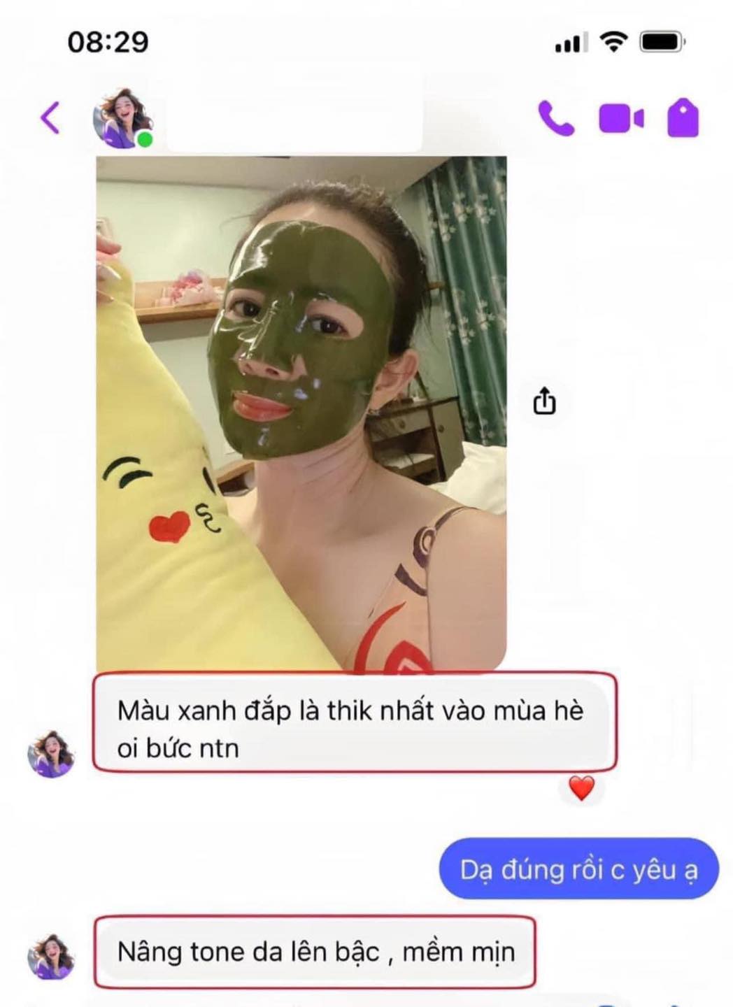 Nạ thạch Collagen Meea được nhiều khách hàng tin dùng