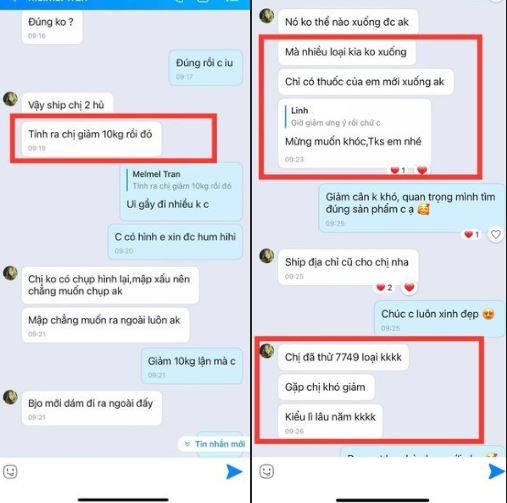 Review giảm cân thành công từ khách hàng