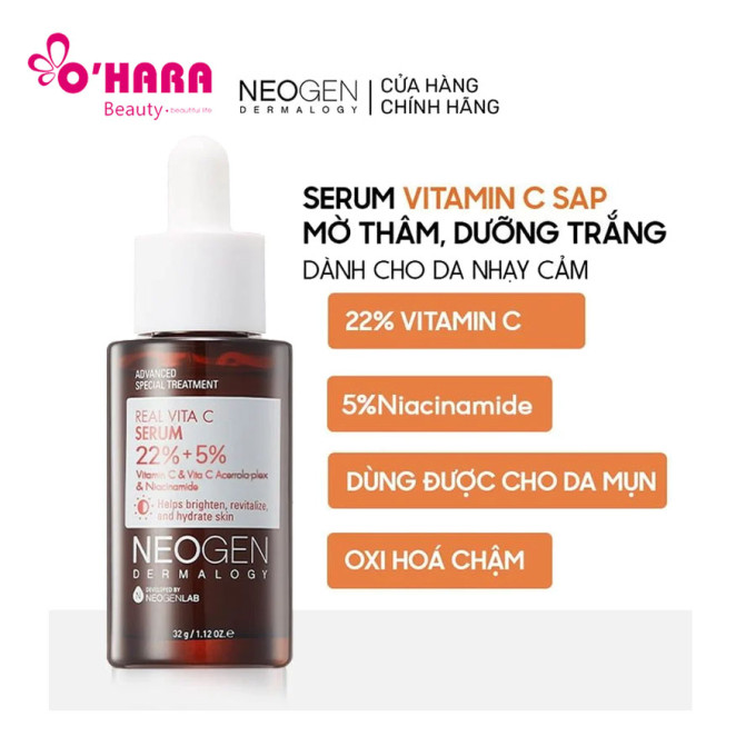Serum Neogen Vitamin C Đặc Trị Thâm, Dưỡng Trắng Da