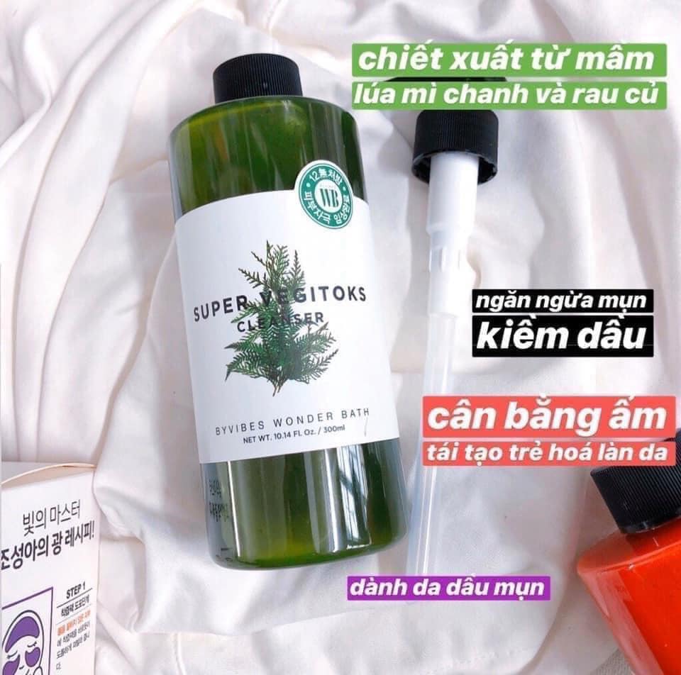 Super Vegitoks Cleanser màu xanh