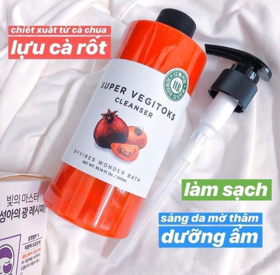 Super Vegitoks Cleanser màu đỏ