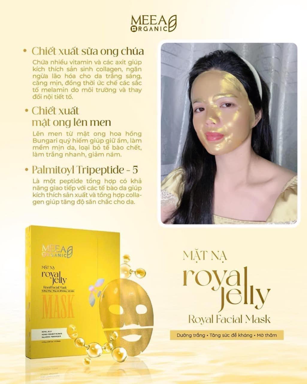 Chiết xuất 100% từ Sữa Ong Chúa và Mật Ong Lên Men Thật