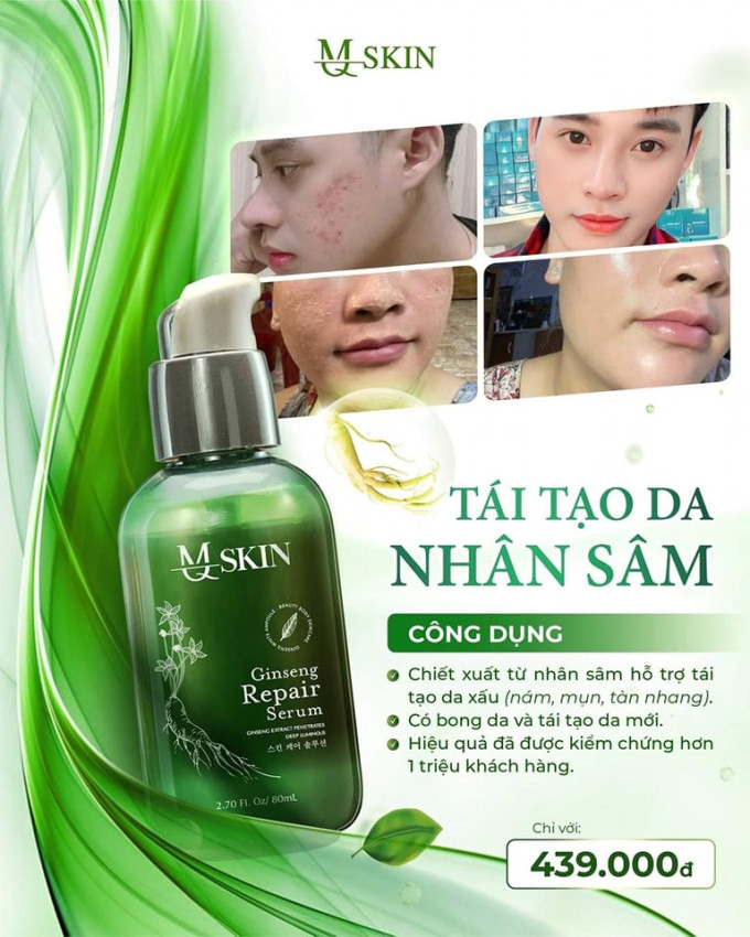 Để Serum Thay Da Nhân Sâm MQ Skin phát huy tối đa hiệu quả, nên tránh sử dụng các mỹ phẩm khác trong quá trình tái tạo da