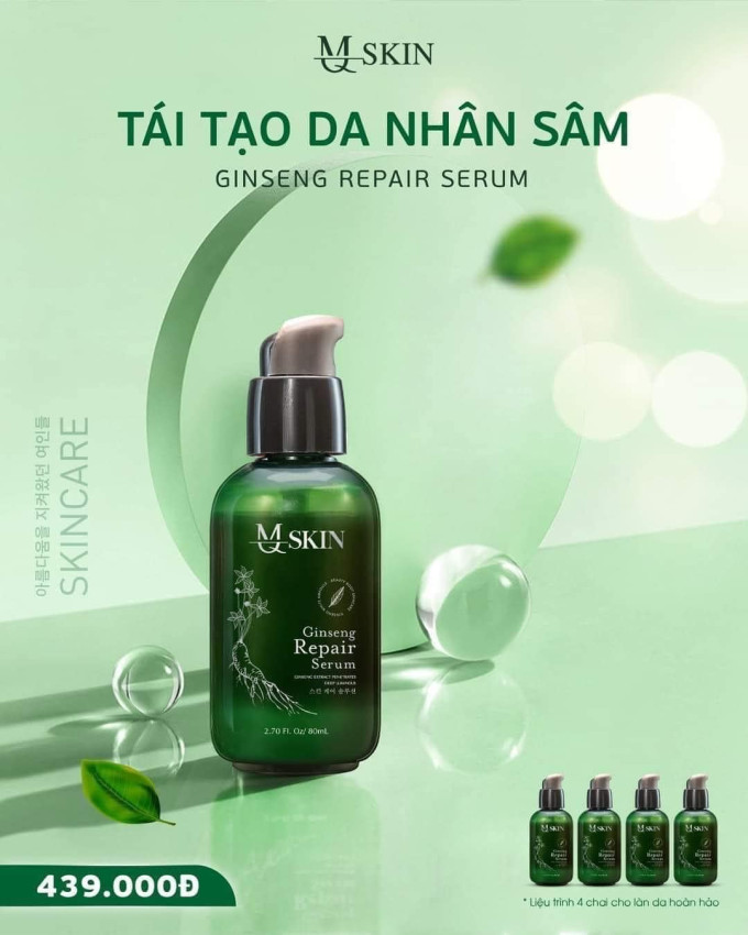 Thành phần serum nhân sâm Mq Skin