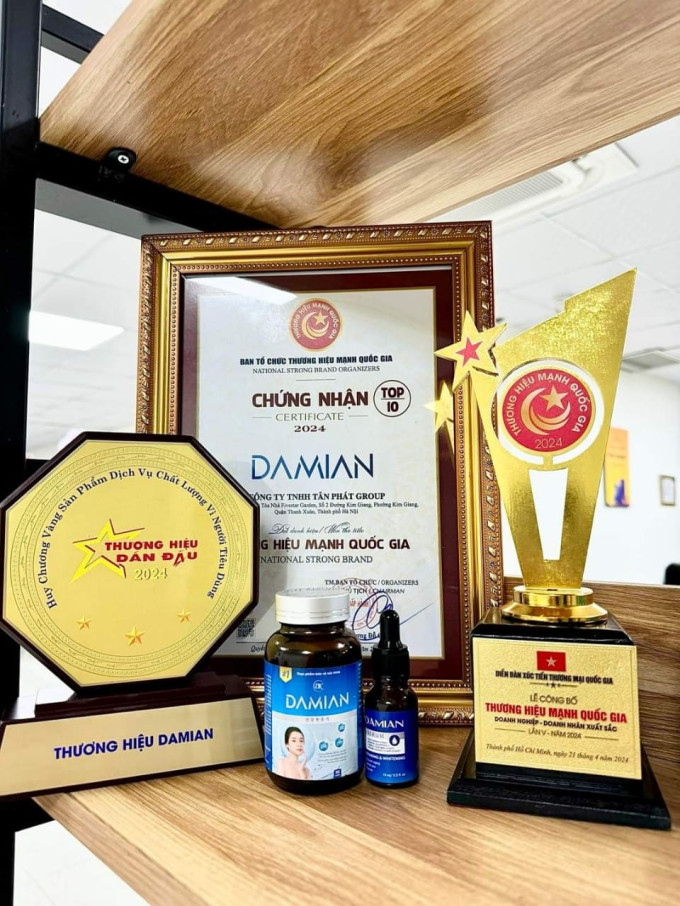 Damian Dakami tự hào là sản phẩm chuẩn hữu cơ, đáp ứng tiêu chuẩn 3 KHÔNG
