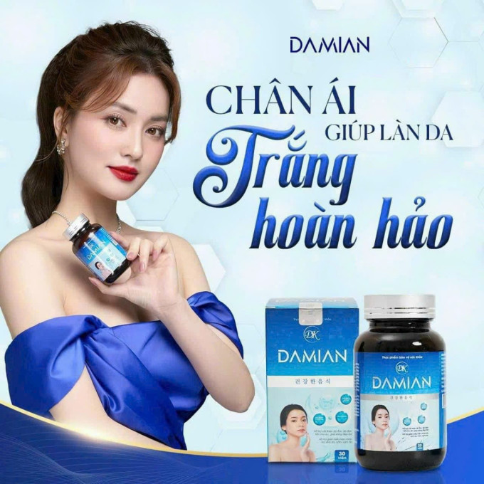 Viên Uống Trắng Da Damian giúp hỗ trợ làm đẹp