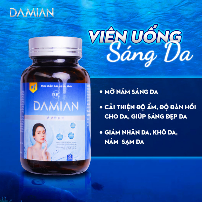 Viên Uống Trắng Da Damian chính hãng