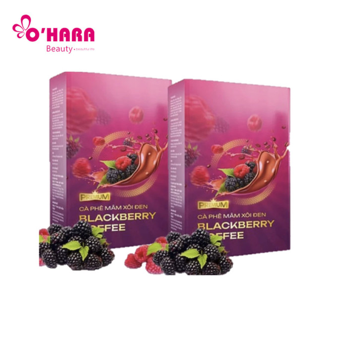 Cà Phê Mâm Xôi Đen Premium Blackberry Coffee (15 gói) – Mới