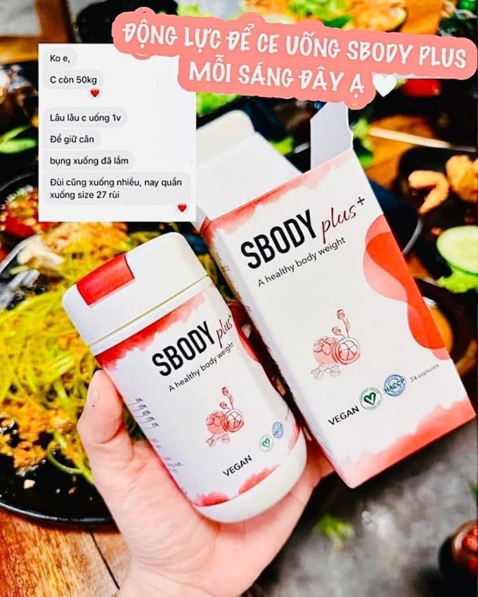 Giảm cân Sbody Plus+ 24 viên là giải pháp tiên tiến giúp loại bỏ mỡ thừa hiệu quả,