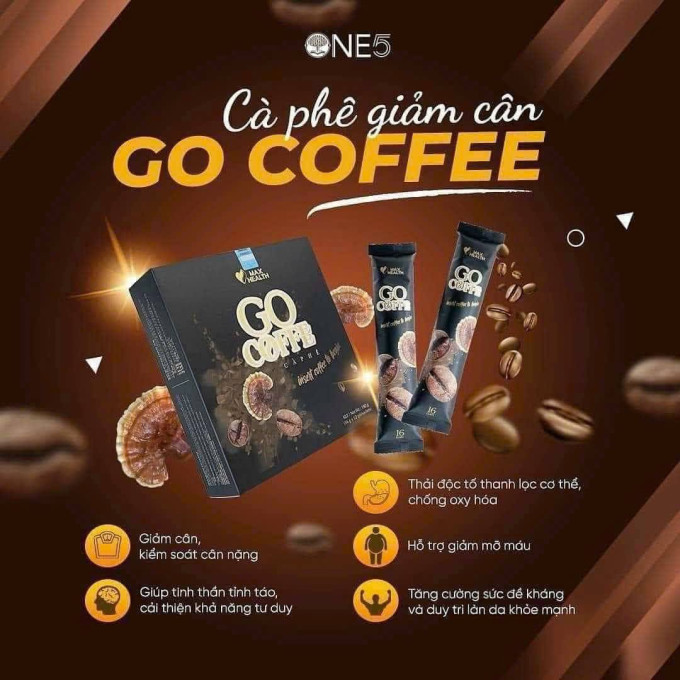 Cà phê Go Coffee cà phê giảm cân Matxi Corp Hộp 12 gói chuẩn chính hãng