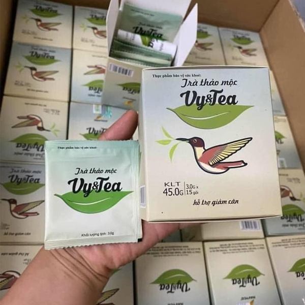 Trà Giảm Cân Vy Tea giảm cảm giác thèm ăn, đốt mỡ hiệu quả