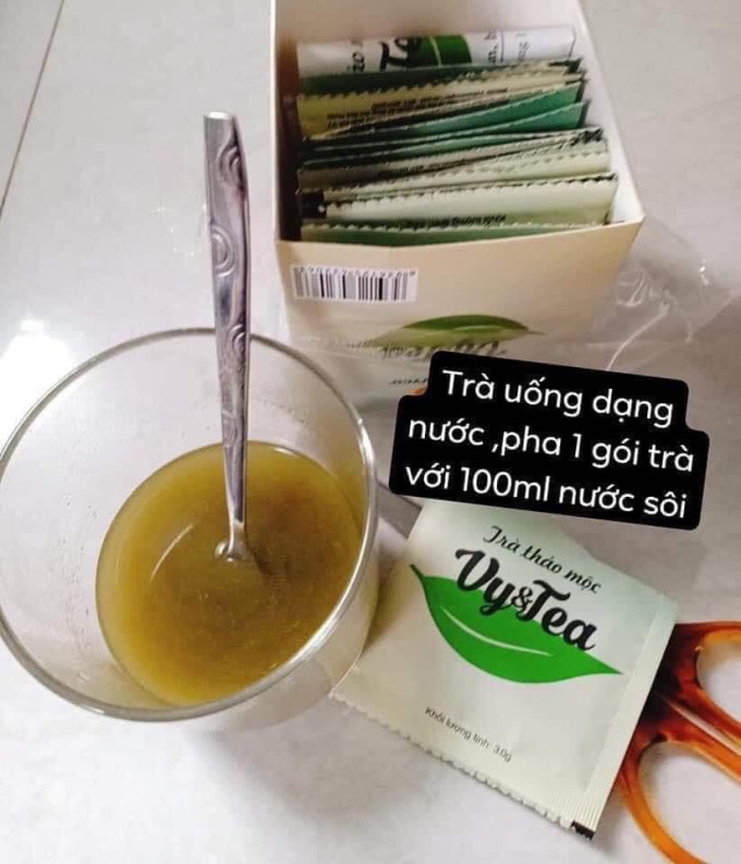 Liều dùng Trà giảm cân Vy & Tea