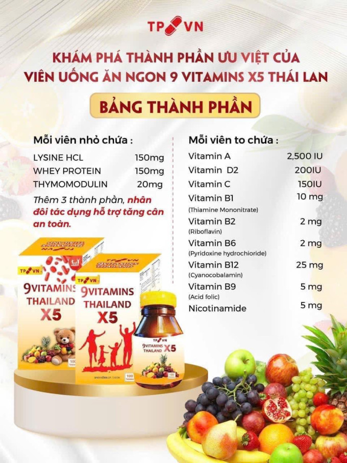 Thành phần nổi bật
