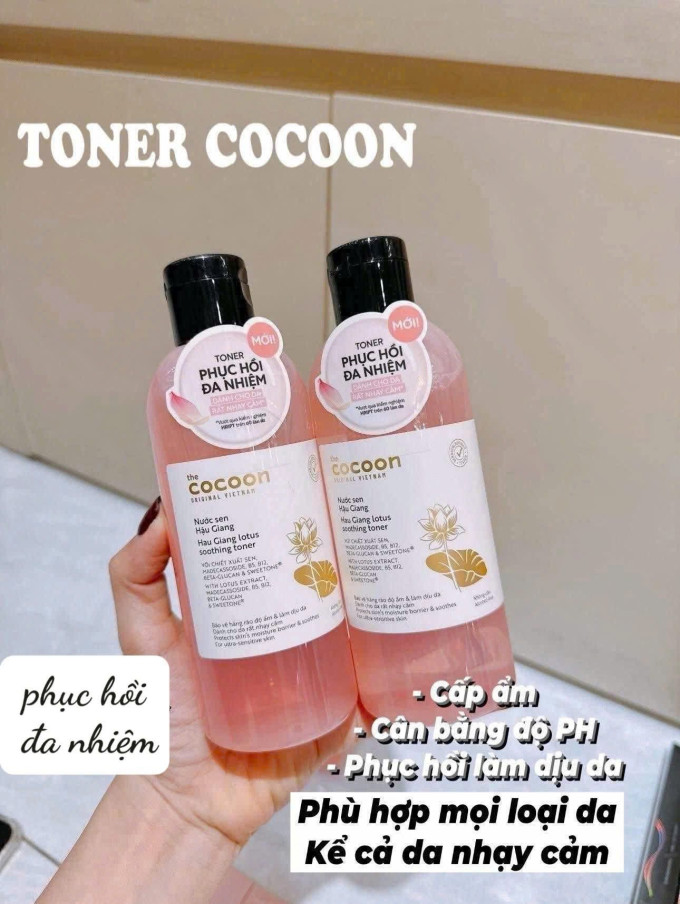 Toner Cocoon hoa sen - Nước sen Hậu Giang 310ml Có Tốt Không?