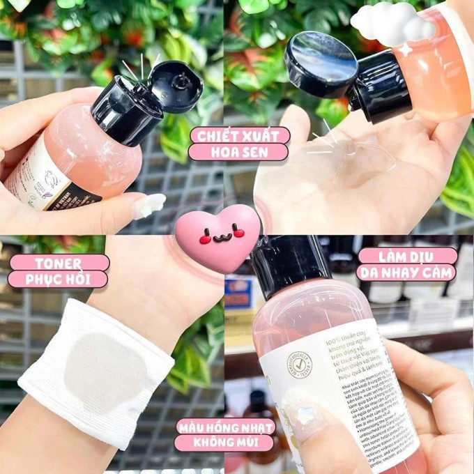 Toner Cocoon hoa sen - Nước sen Hậu Giang 310ml