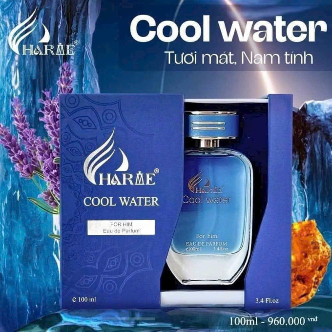 Nước Hoa Nam Charme Cool Water – Hương Biển Mát Lạnh, Chuẩn Chính Hãng