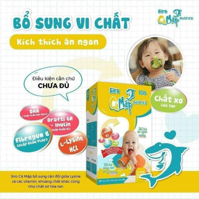 Siro ăn ngon cá mập Gold X2