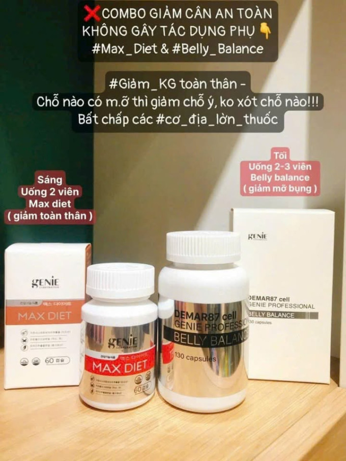 Combo giảm cân an toàn hiệu quả được nhiều khách hàng tin dùng