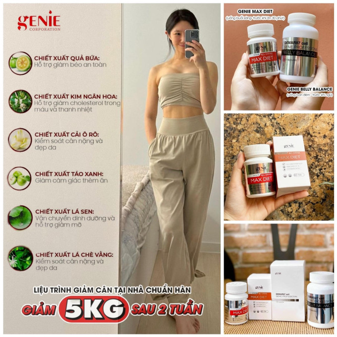Vì sao nên kết hợp Genie Max Diet và Belly Balance