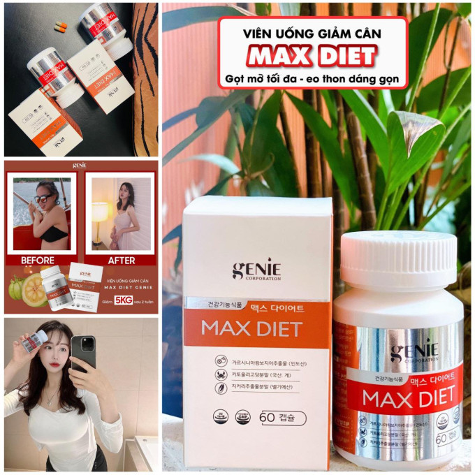 Giảm cân Max Diet Genie chính hãng Hàn Quốc tại Việt Nam