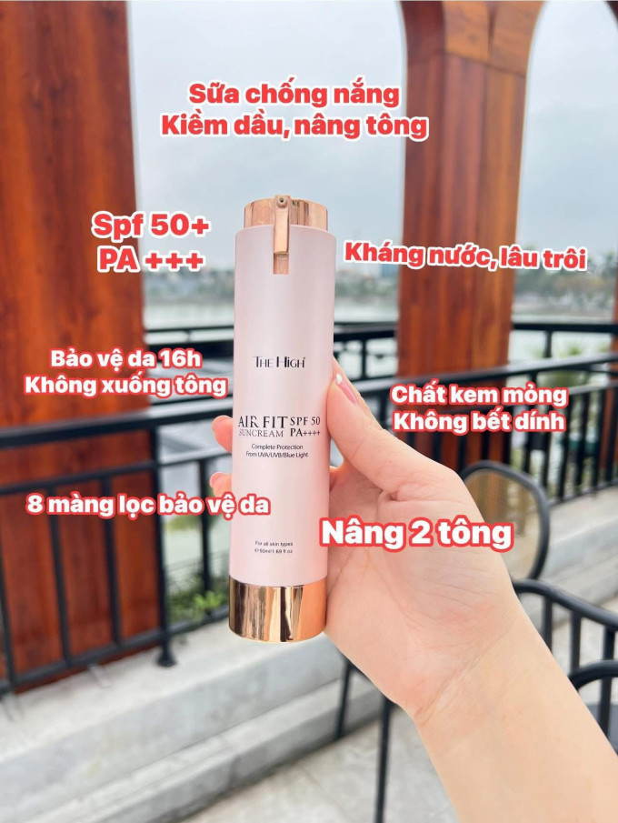 Kem chống nắng The High AirFit Sun Cream SPF50+ 50ml