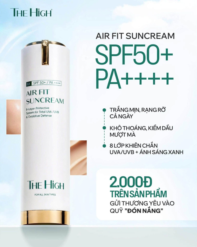 Chống nắng vượt trội, hạn chế tổn thương da khi tiếp xúc ánh sáng mặt trời