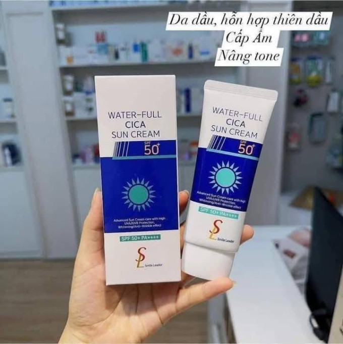 Review kem chống nắng Water Full CICA Sun Cream – Kiềm dầu, dịu da, bảo vệ toàn diện
