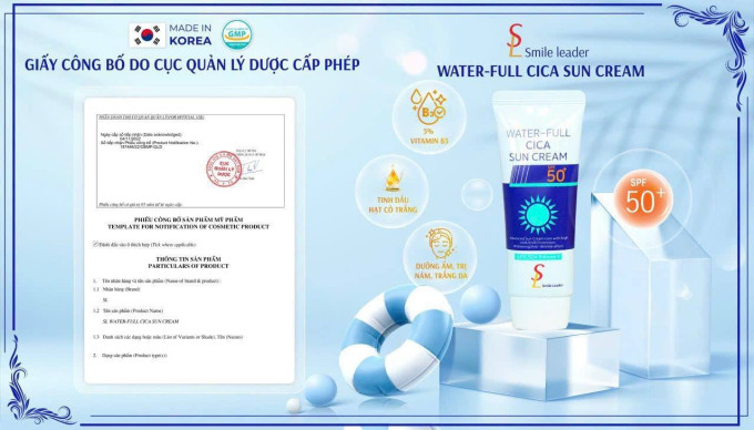 Kem chống nắng Water Full Cica Sun Cream có tốt không?