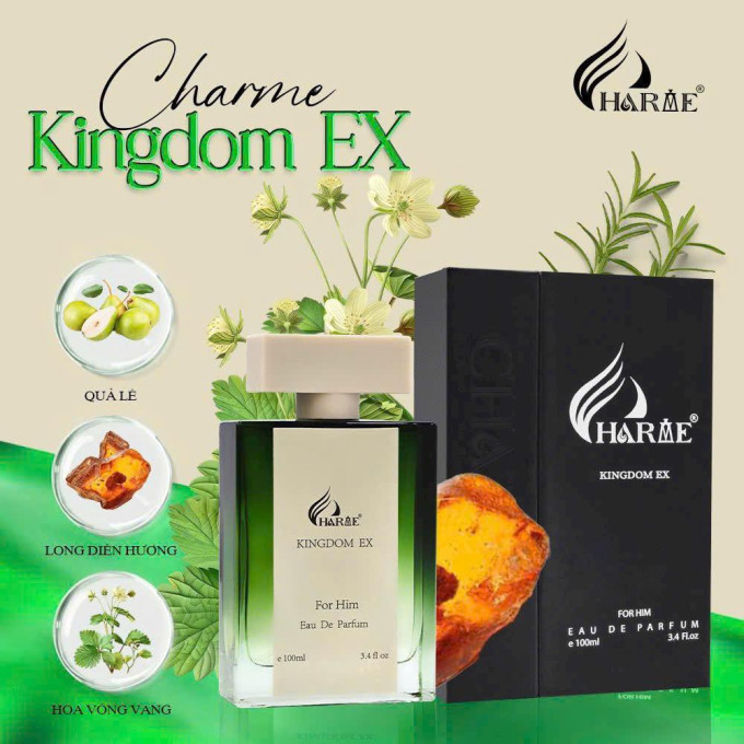 Nước Hoa Charme Kingdom EX 100ml – Mùi Hương Unisex Sang Trọng, Tinh Tế Và Cuốn Hút