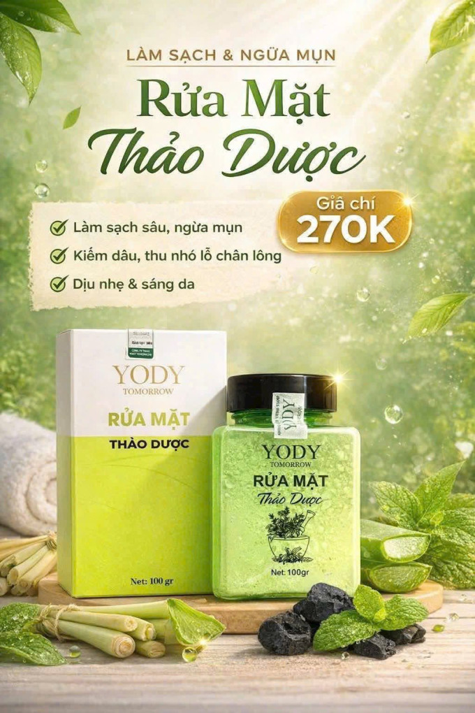 Bột Rửa Mặt Yody White Phương Anh – Giải Pháp Làm Sạch Da, Giảm Mụn Hiệu Quả