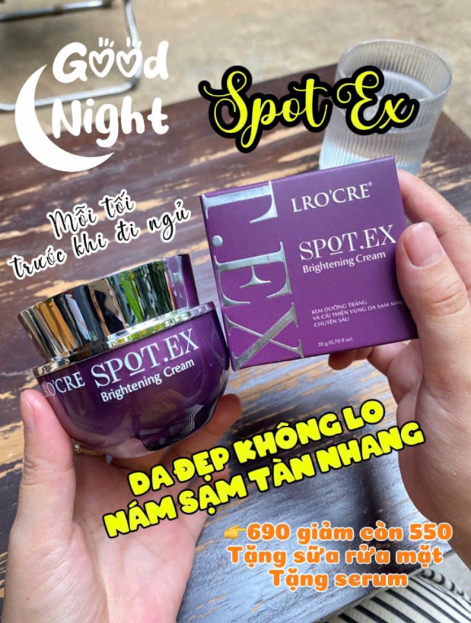 Kem Trị Nám Lrocre – Lro’Cre Spot.Ex Brightening Cream Dưỡng Sáng Da Chuyên Sâu