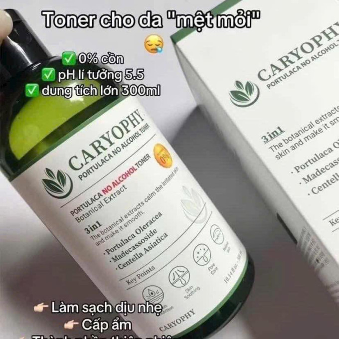Vì sao nên chọn Caryophy toner