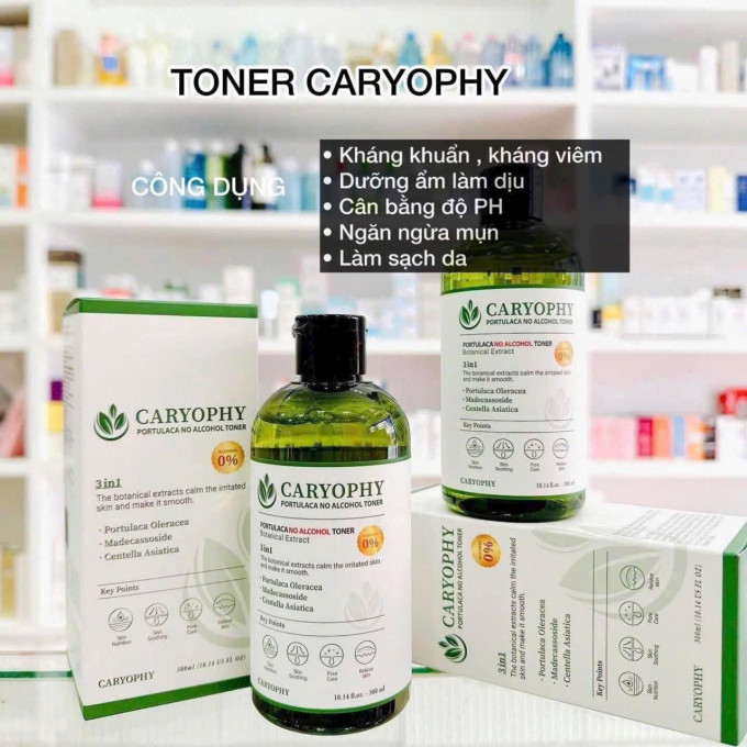 Caryophy Toner giải pháp cân bằng da và hỗ trợ giảm mụn hiệu quả