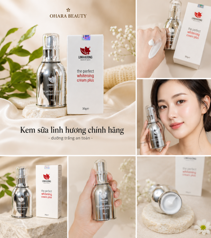 Kem sữa linh hương với các thành phần lành tính