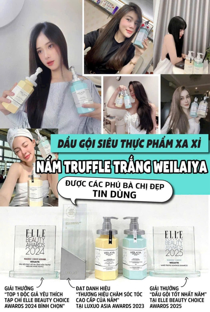Bộ Gội Xả Weilaiya Nấm Truffle chính hãng được nhiều khách hàng tin dùng