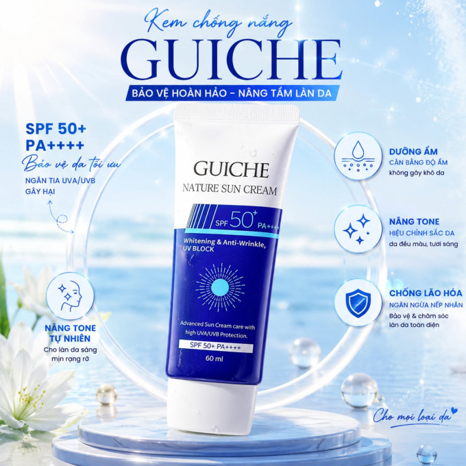Kem chống nắng Guiche Nature Sun Cream chính hãng