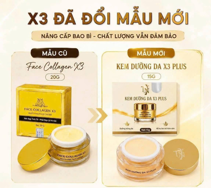 Kem Face Nén X3 Plus Dưỡng Trắng Da, Hỗ Trợ Mờ Thâm Nám, Nâng Tone Tự Nhiên Đông Anh 15g