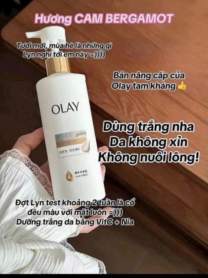 Sữa Dưỡng Thể Olay B3 chính hãng - được nhiều khách hàng tin dùng