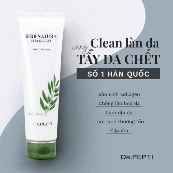 Tẩy tế bào chết Dr Pepti – Làm sạch da dịu nhẹ, hỗ trợ da sáng khỏe mỗi ngày