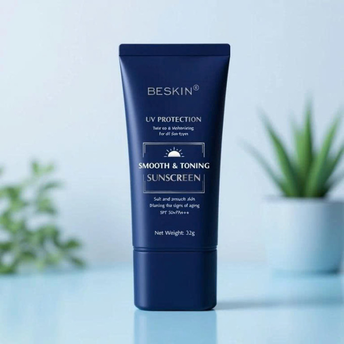 Kem Chống Nắng Beskin Smooth & Toning Sunscreen SPF 50+ PA+++ 32g