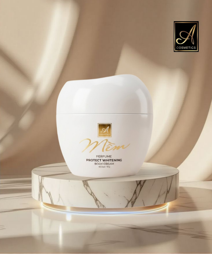 Kem Body Mềm A Cosmetics – Dưỡng Ẩm, Mịn Da, Nâng Tone Tự Nhiên