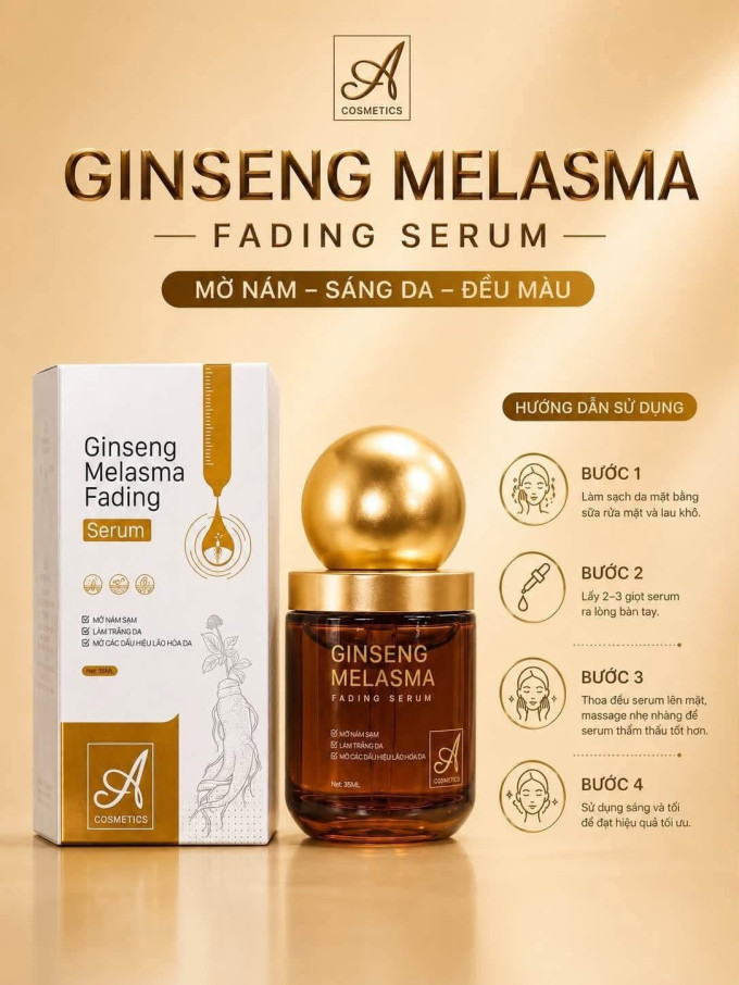 Cách sử dụng Serum Nám Nhân Sâm hiệu quả