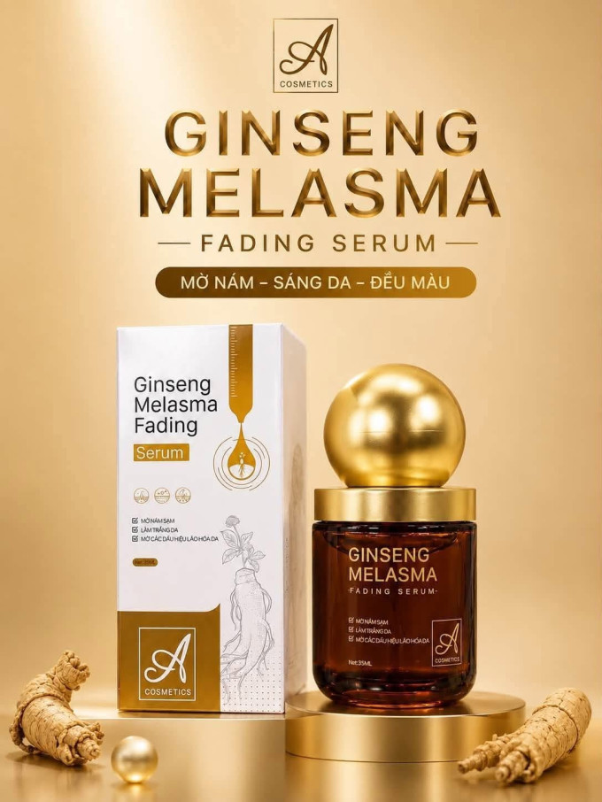 Serum Nám Nhân Sâm A Cosmetics – Hỗ Trợ Dưỡng Sáng, Cải Thiện Nám Và Da Không Đều Màu