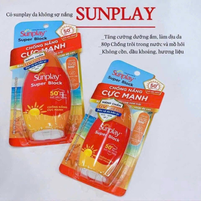 Sữa Chống Nắng Sunplay Super Block SPF50+ Bảo Vệ Vượt Trội